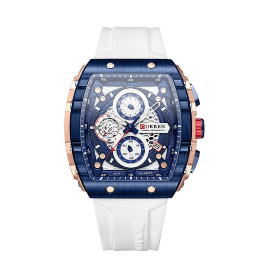 CURREN 8442 Men’s Rubber Strap Watch  | Original CURREN Watch for Men