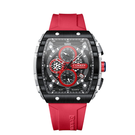 CURREN 8442 Men’s Rubber Strap Watch  | Original CURREN Watch for Men