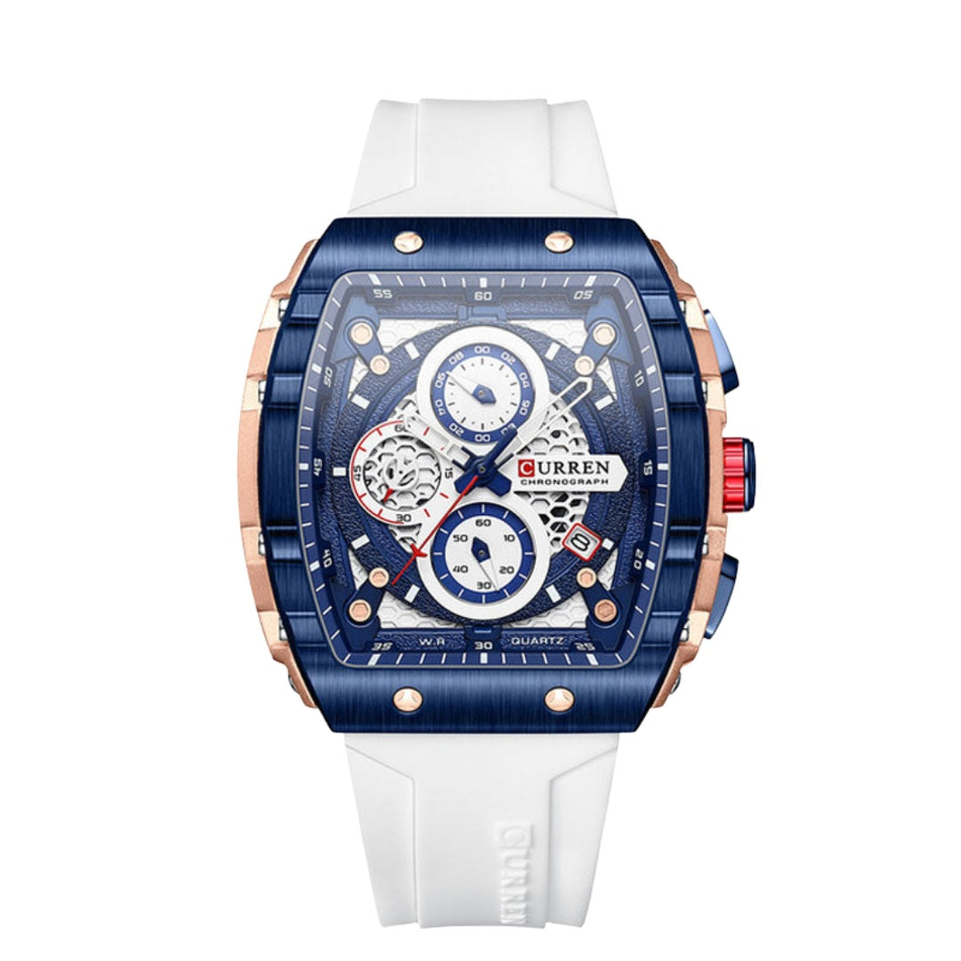 CURREN 8442 Men’s Rubber Strap Watch  | Original CURREN Watch for Men